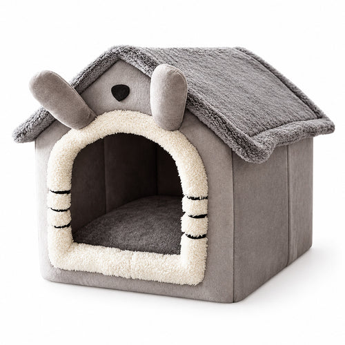Snuggle Cottage — Plush Pet House Bed