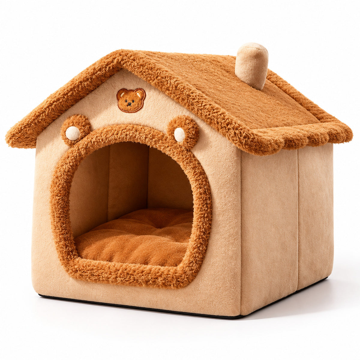 Snuggle Cottage — Plush Pet House Bed