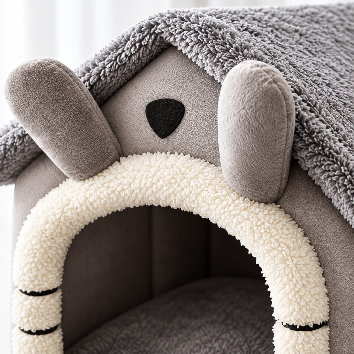 Snuggle Cottage — Plush Pet House Bed