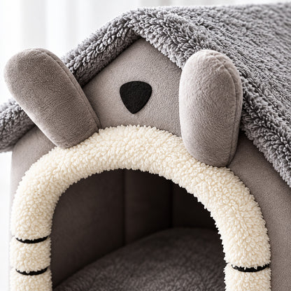 Snuggle Cottage — Plush Pet House Bed