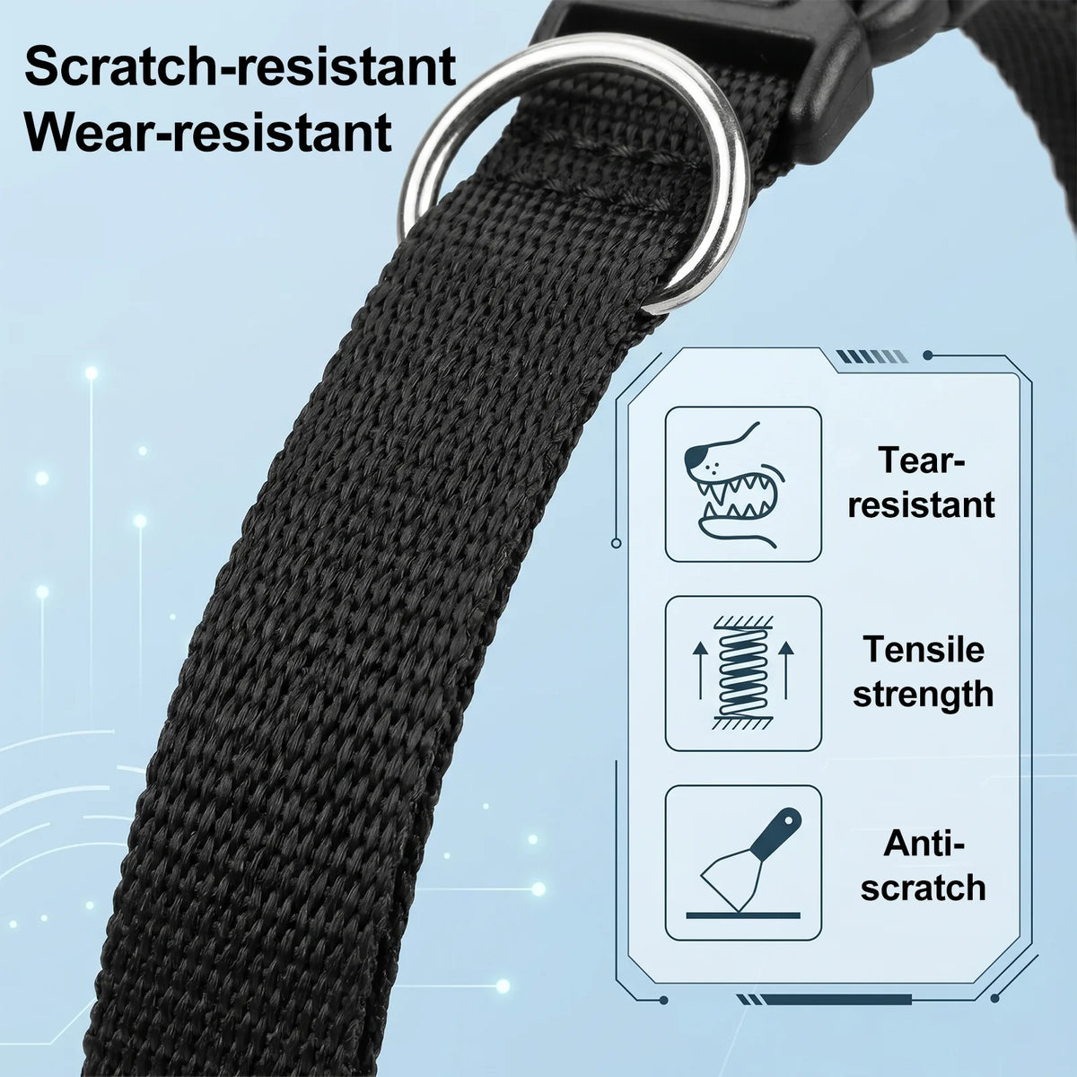WoofyTag Tracker Collar for Cats & Dogs – Works with Find My