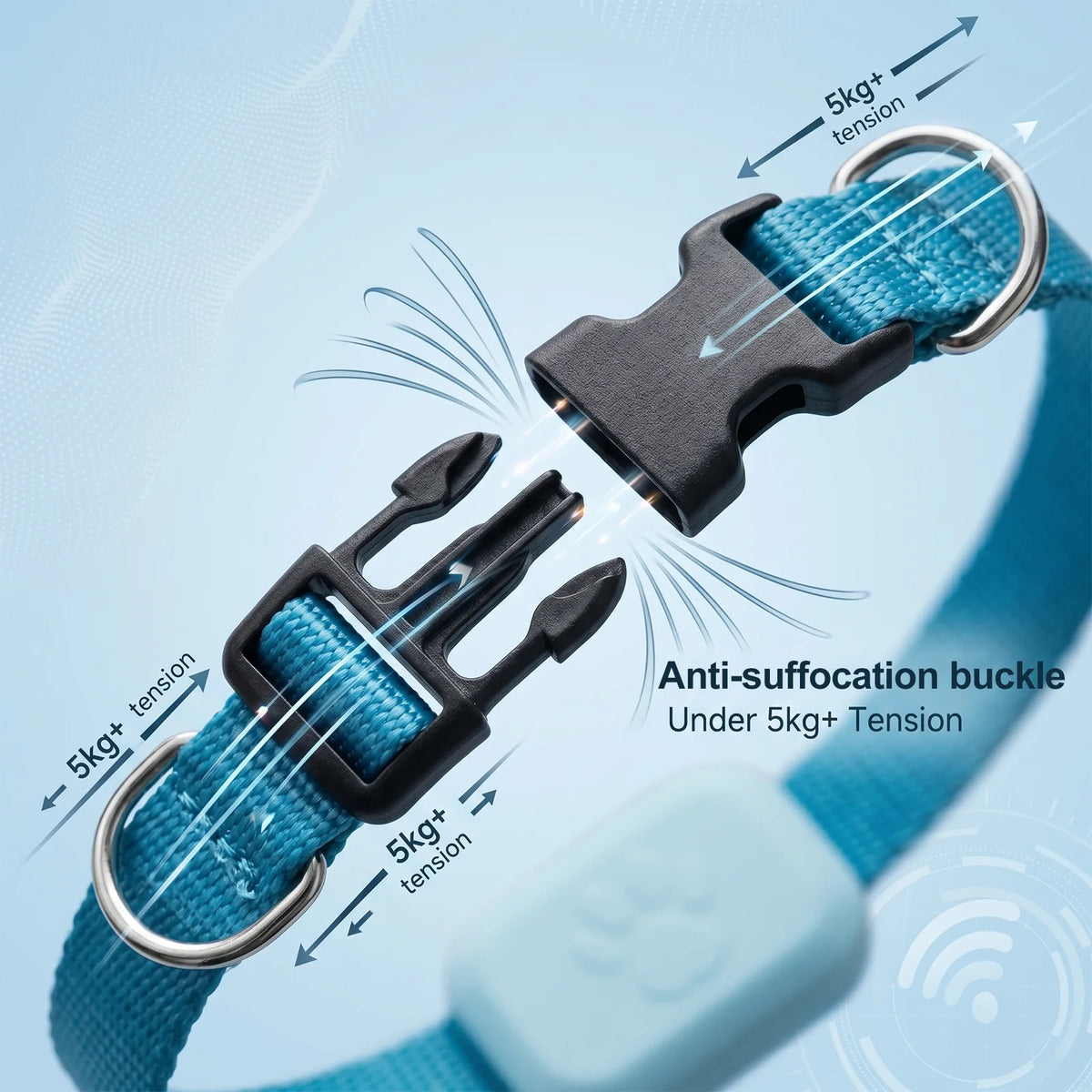 WoofyTag Tracker Collar for Cats & Dogs – Works with Find My