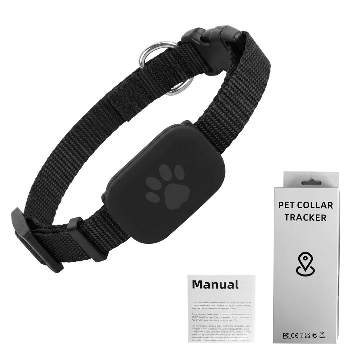 WoofyTag Tracker Collar for Cats & Dogs – Works with Find My